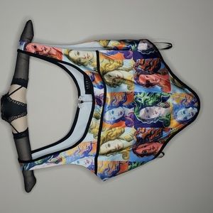 Akira Sexy Black Strapless Ruffled Cocktail Dress Medium